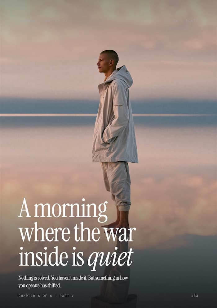 Quiet Architecture guide page — A morning where the war inside is quiet